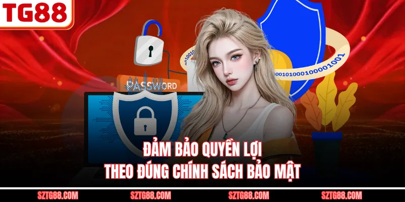Đảm bảo quyền lợi theo đúng chính sách bảo mật